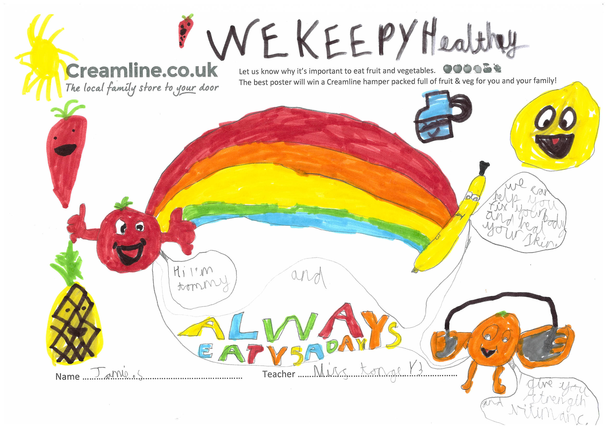 Entry from Jamie , Newchurch Primary